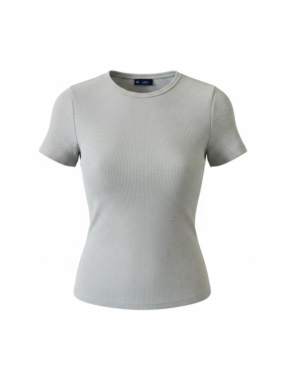 GAP waffle knit short sleeve gray tee